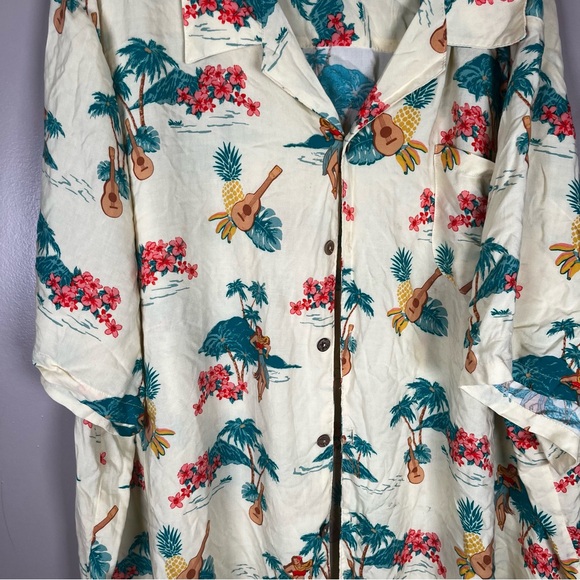 Kingsize Men’s Short Sleeve Casual Button Up Hawaiian Jimmy Buffet 6XL Tall - Picture 3 of 5